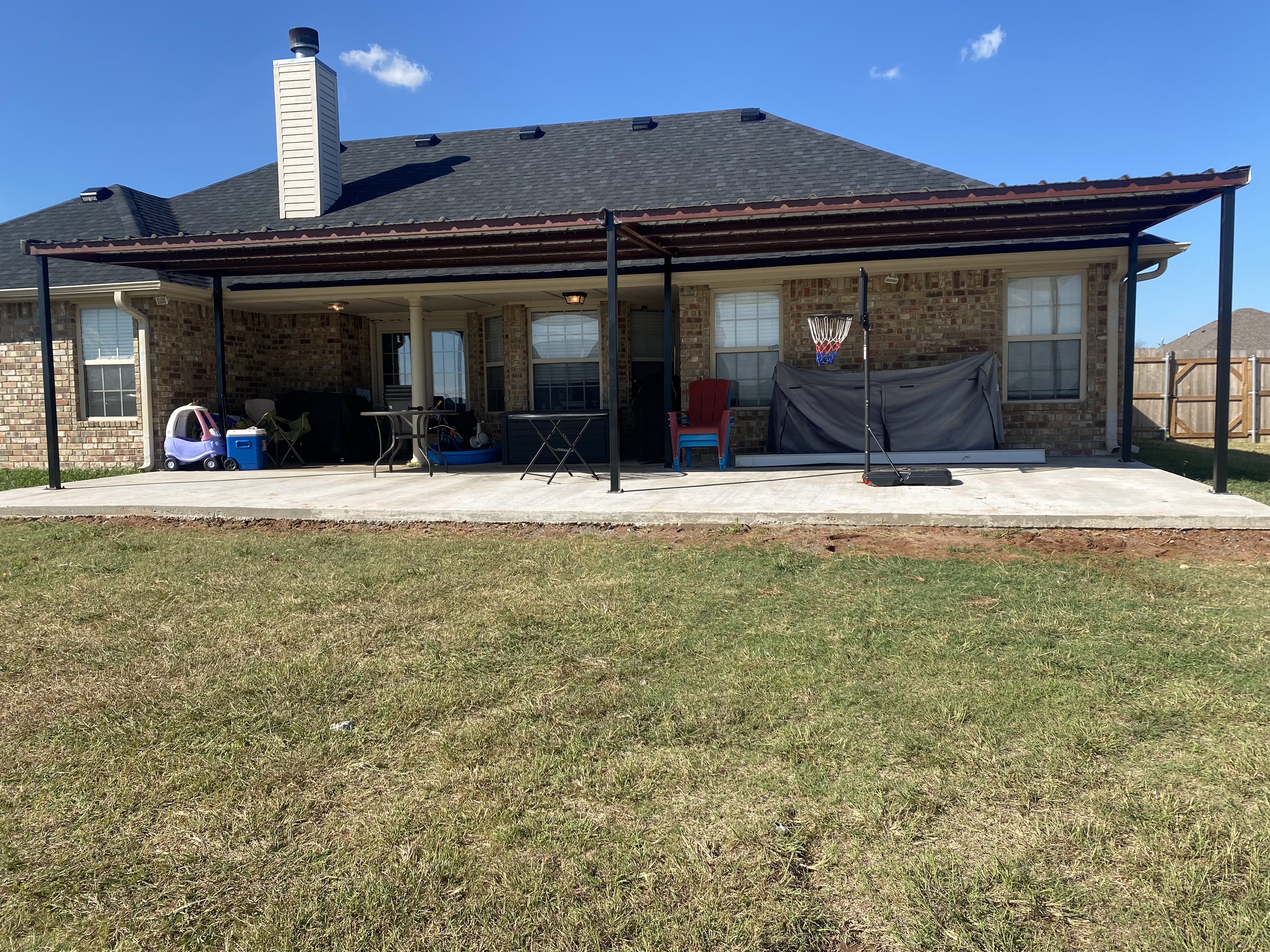 Metal patio cover by Forever Carports
